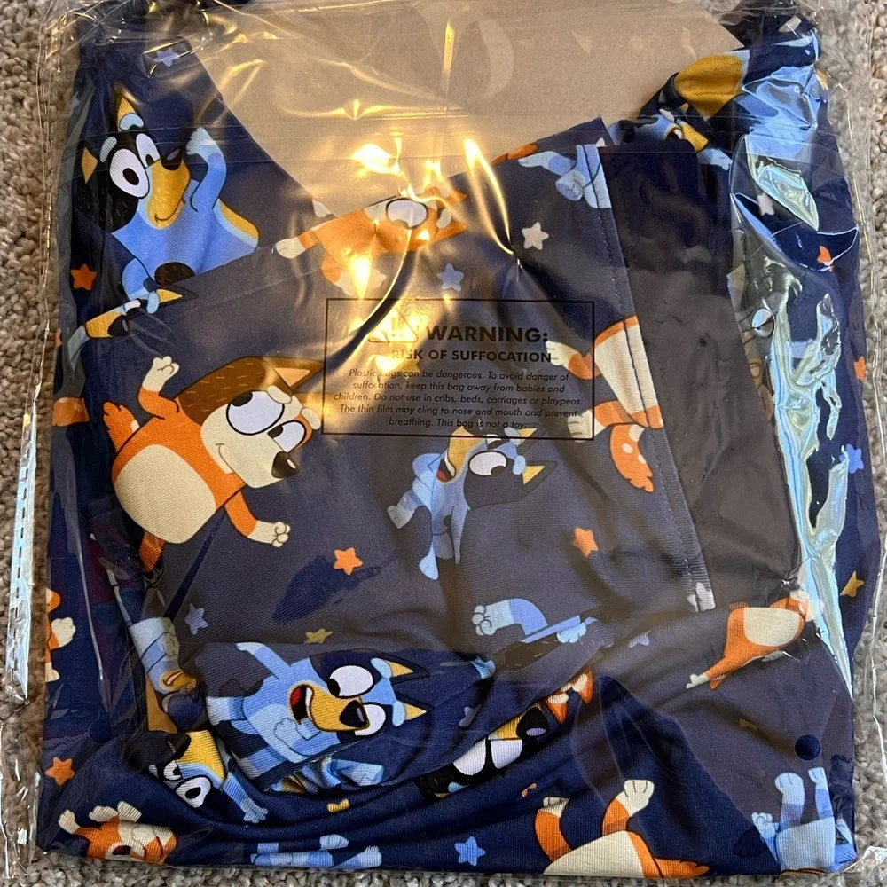 Little Sleepies Bluey Two Piece short sleeve PJs 3T - Picture 2 of 3